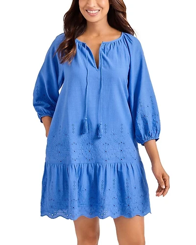 Eyelet Dress Swim Cover-Up