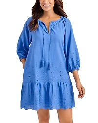 Eyelet Dress Swim Cover-Up