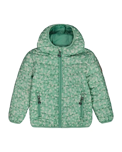 Deux par Girls' Printed Quilted Mid-Season Jacket - Big Kid