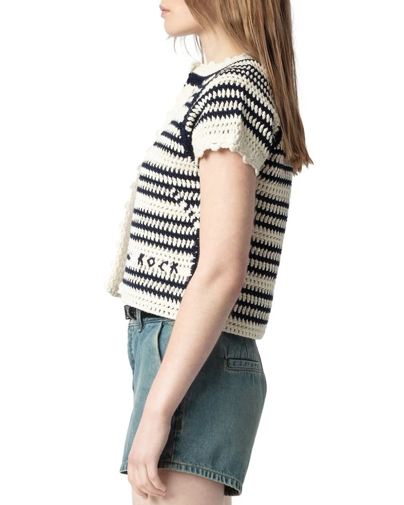 Zelie Striped Cardigan