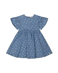 Deux par Girls' Printed Chambray Cherries Dress - Big Kid