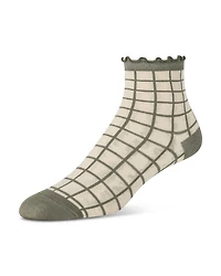 Ruffled Anklet Socks, Set of 3