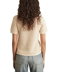 Evi Stitch Polo Top