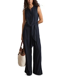Reiss Raven Belted Jumpsuit
