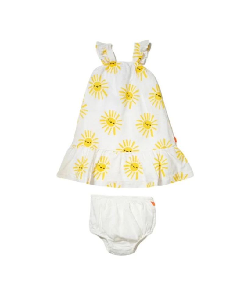 Girls' Linen Sun Ruffle Dress - Baby