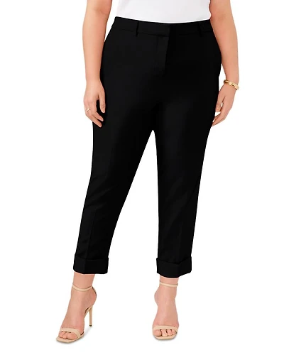 Wide Cuff Cropped Trousers