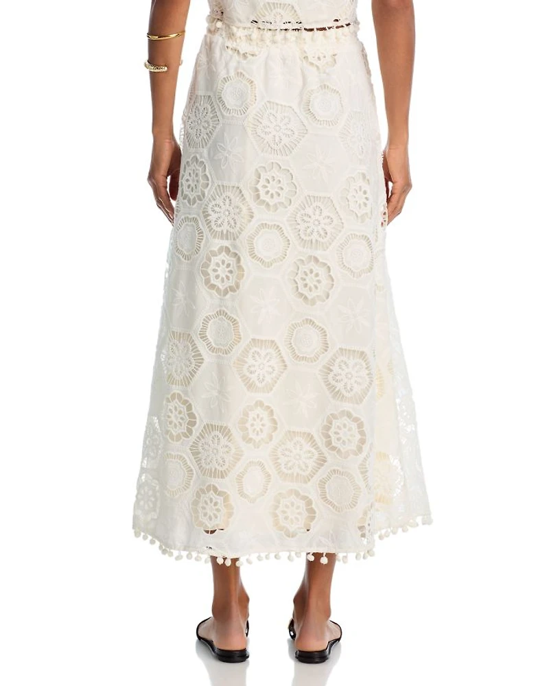 Square Crochet Maxi Skirt - Exclusive