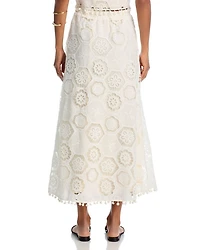 Square Crochet Maxi Skirt - Exclusive