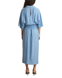 Cecelia Shirred Waist Midi Dress