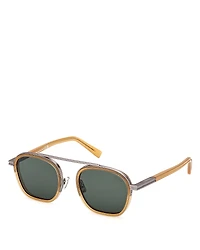 Zegna Geometric Sunglasses, 51mm