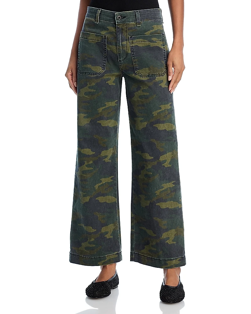 Askk Ny Camouflage Wide Leg Pants