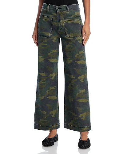 Askk Ny Camouflage Wide Leg Pants