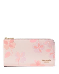Devin Spring Pansies Zip Around Continental Wallet