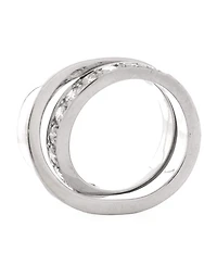Paris Nouvelle Vague Crossover Ring 18K White Gold with Diamonds