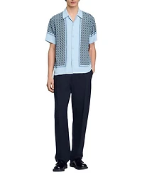 Short Sleeved Patterned Shirt