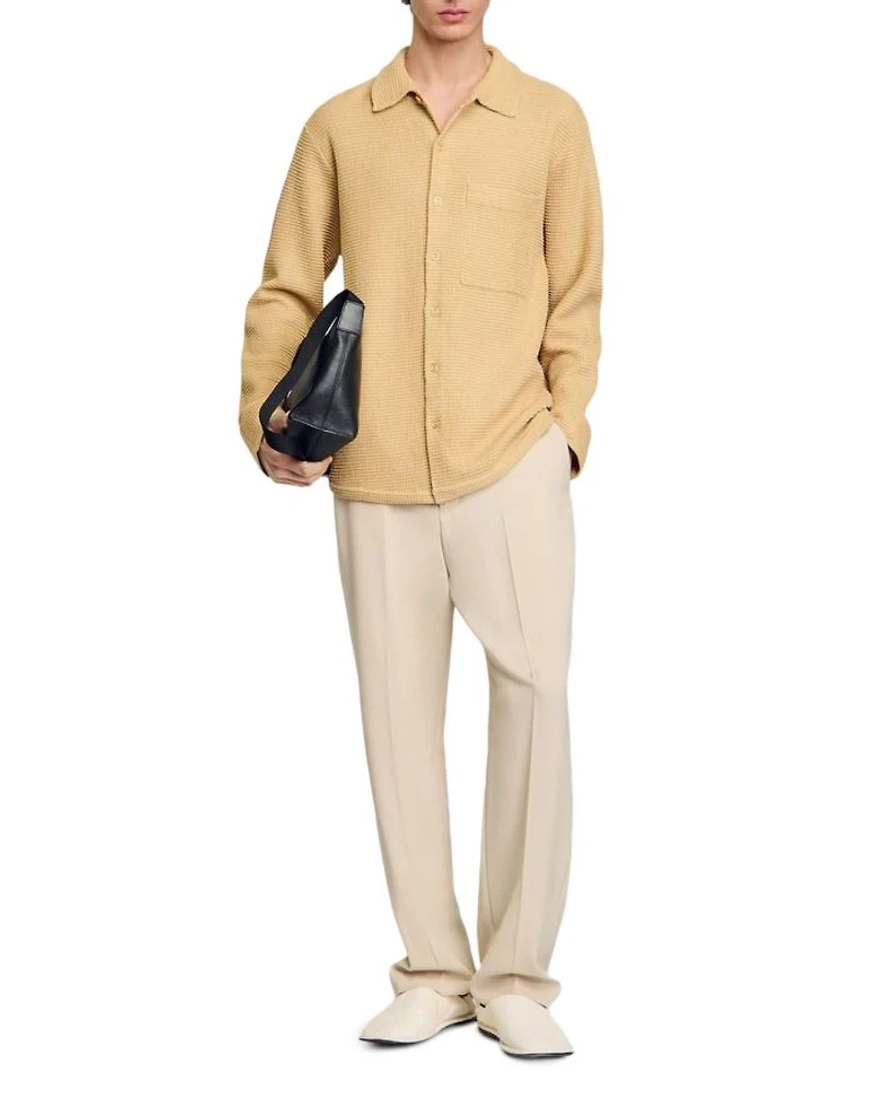 Chemise Coast Oversized Knit Button Shirt