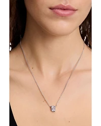 Molten Glass Solitaire Pendant Necklace, 16-19"