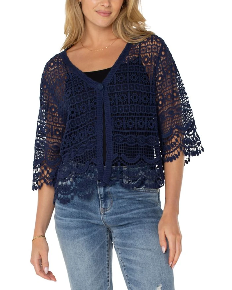 Scalloped Crochet Bolero