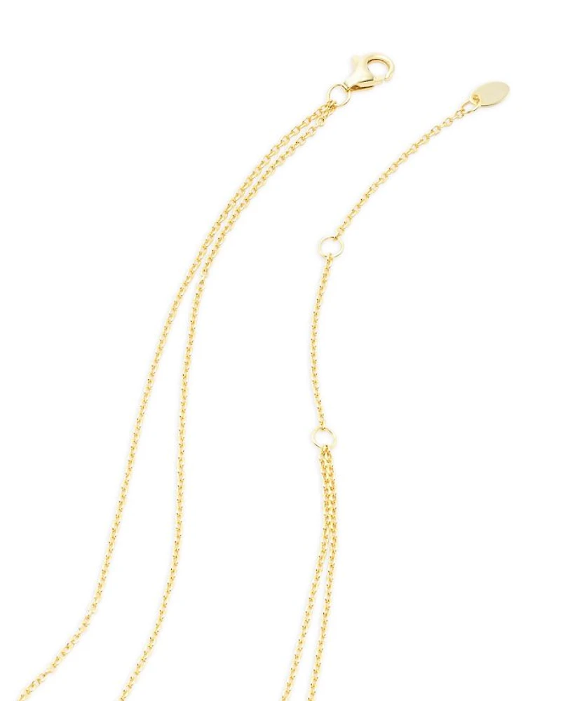 Oval Frontal Necklace, 16"-18"