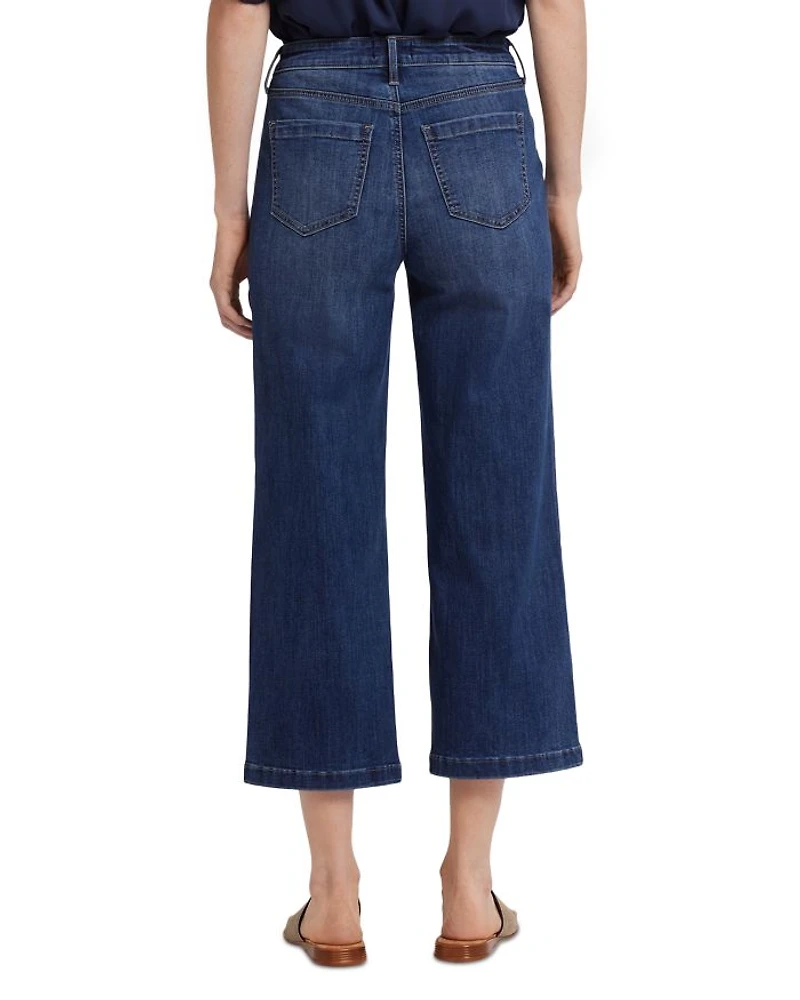 Coco Relaxed Wide Leg Crop Jeans Rio Rapids