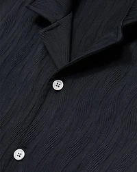 Alvar Wave Jacquard Cuban Shirt