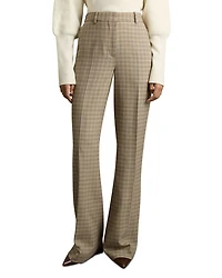 Vida Check Wide Leg Trousers