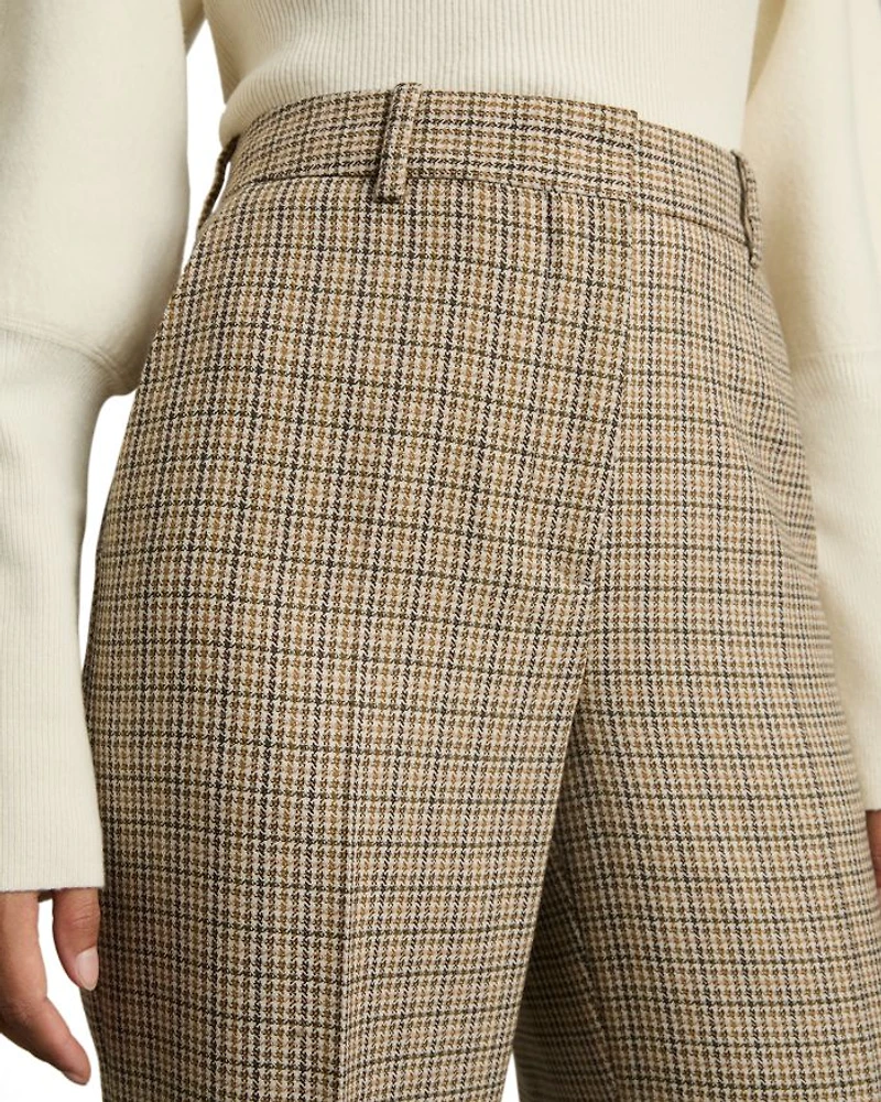 Vida Check Wide Leg Trousers