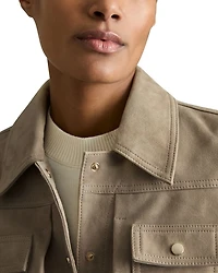 Conor Suede Trucker Jacket