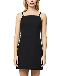 Whisper Straight Neck Mini Dress