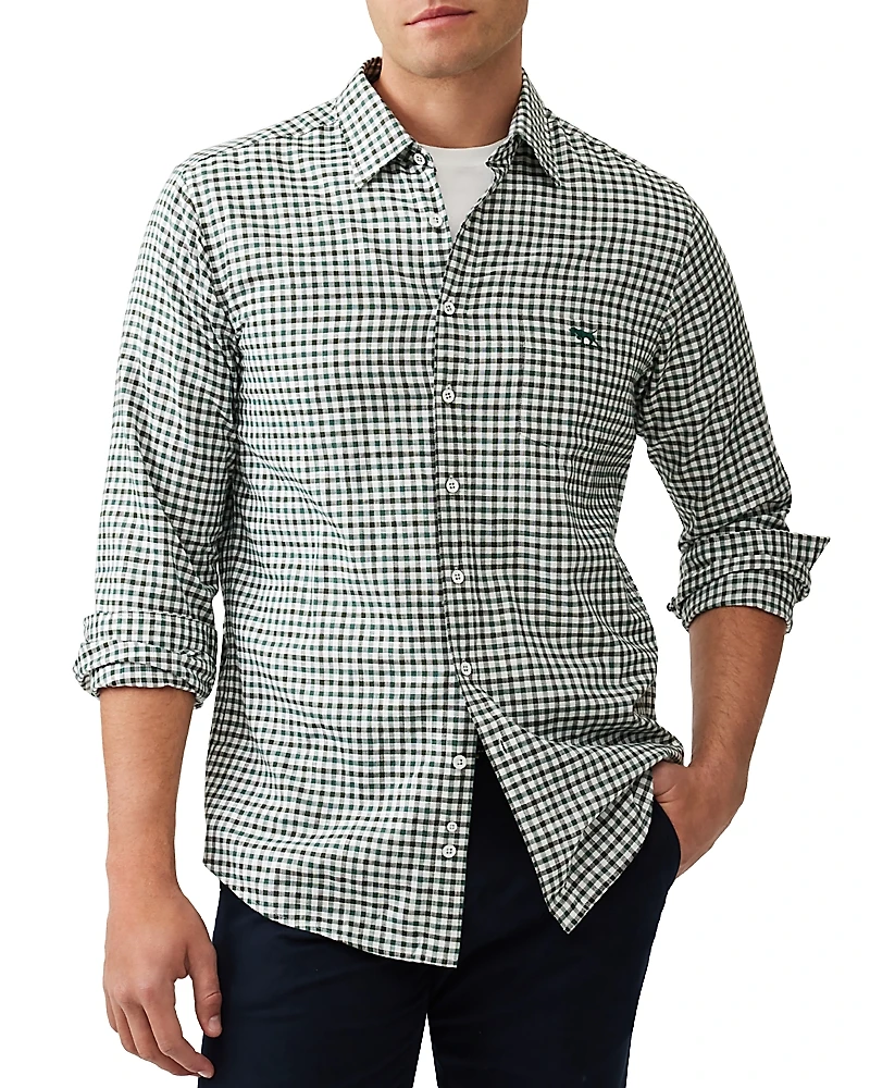 Rodd & Gunn Gebbies Valley Cotton and Linen Plaid Shirt