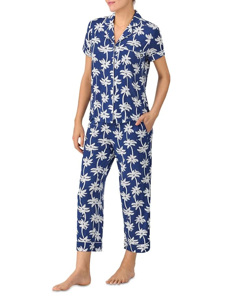 Printed Short Sleeve Pajama Set