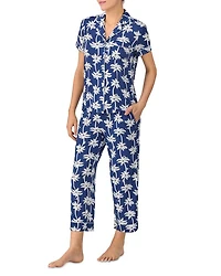 Printed Short Sleeve Pajama Set