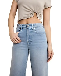 Palazzo High Rise Light Compression Jeans Indigo862