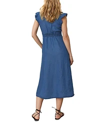 Camila Flutter Sleeve Midi Dress