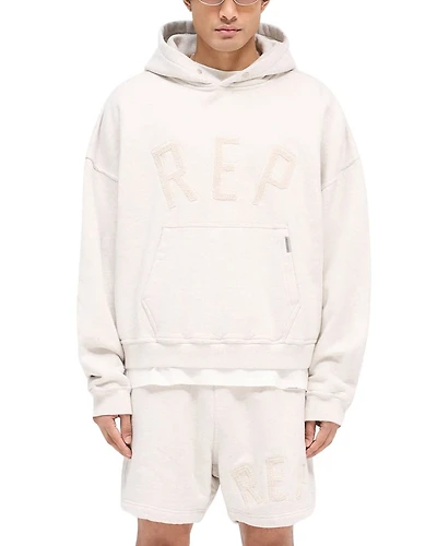Oversized Fit REP Applique Logo Hoodie