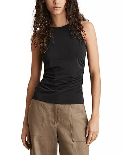 Ruched Side Jersey Tank Top