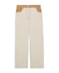 Maddie Twisted Seam Jeans Ecru