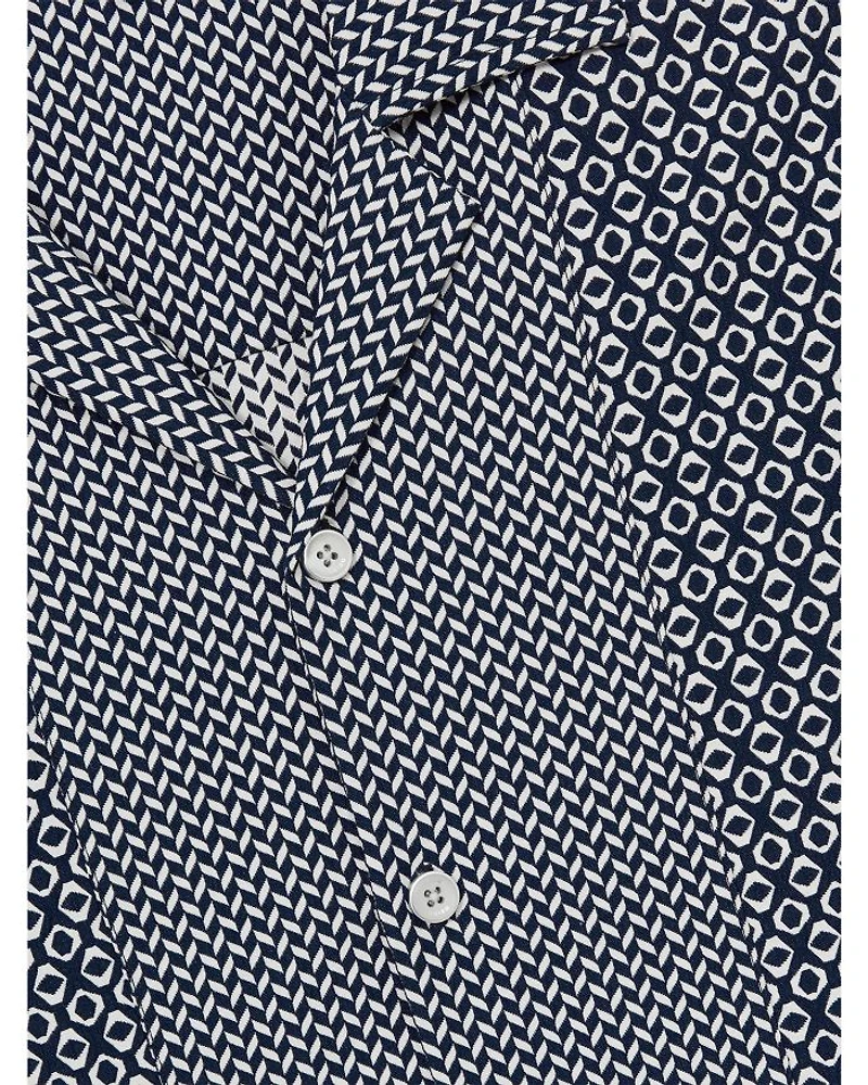 Geo Jacquard Camp Shirt