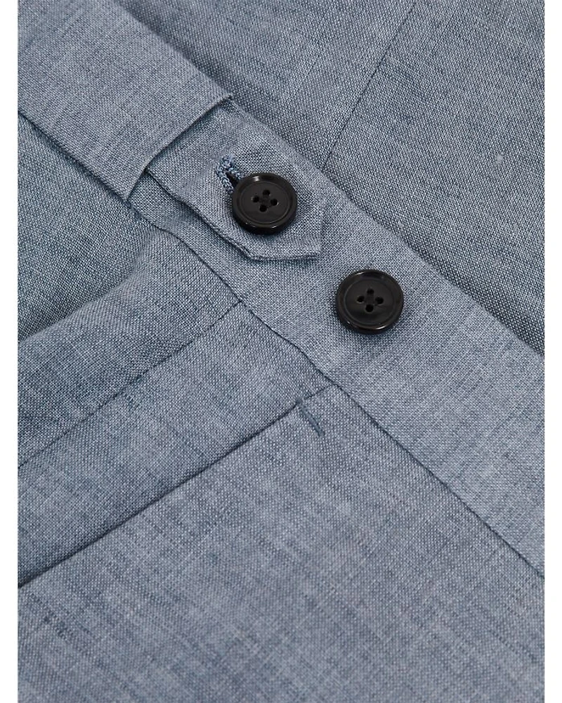 Linen Slim Mixer Trousers