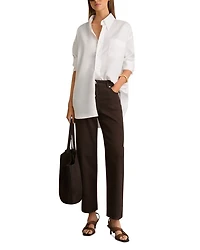 Selin Straight Leg Jeans Chocolate