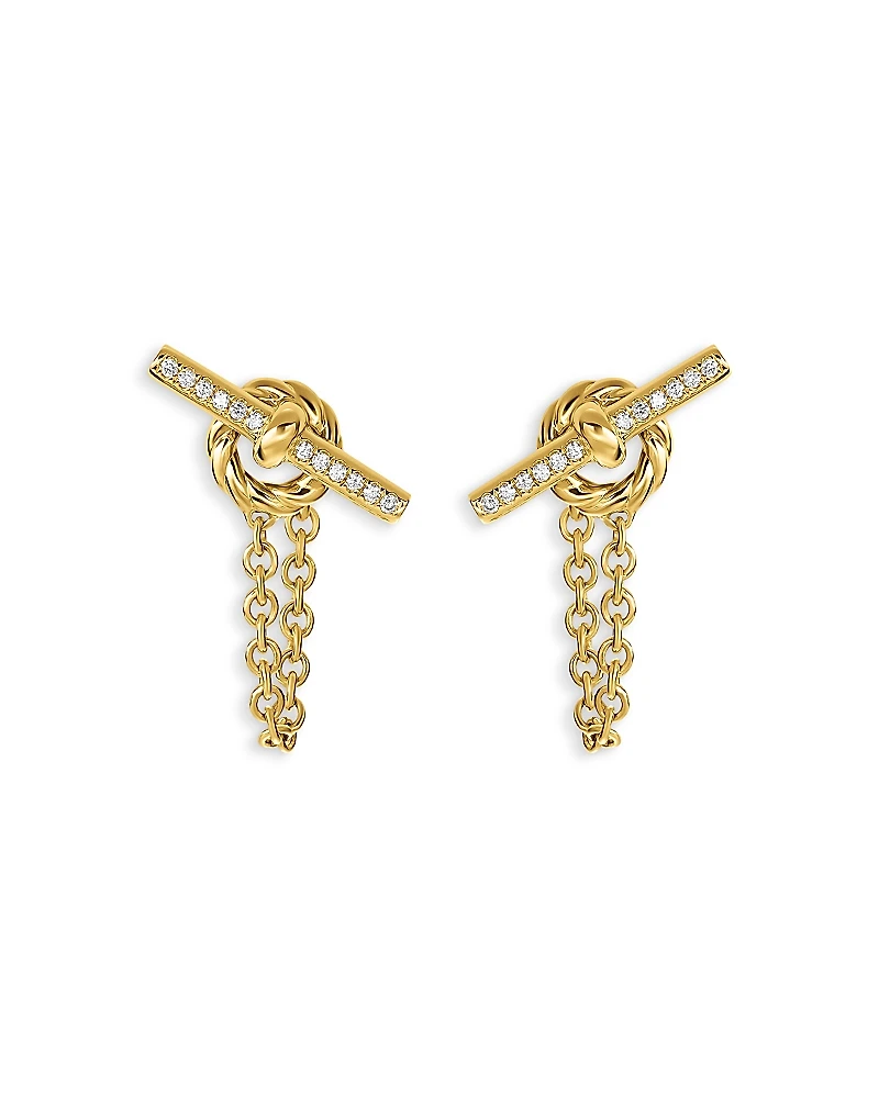 David Yurman Dy Mercer Petite Toggle Stud Earrings