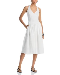 Steve Madden Ressi Eyelet Halter Midi Dress