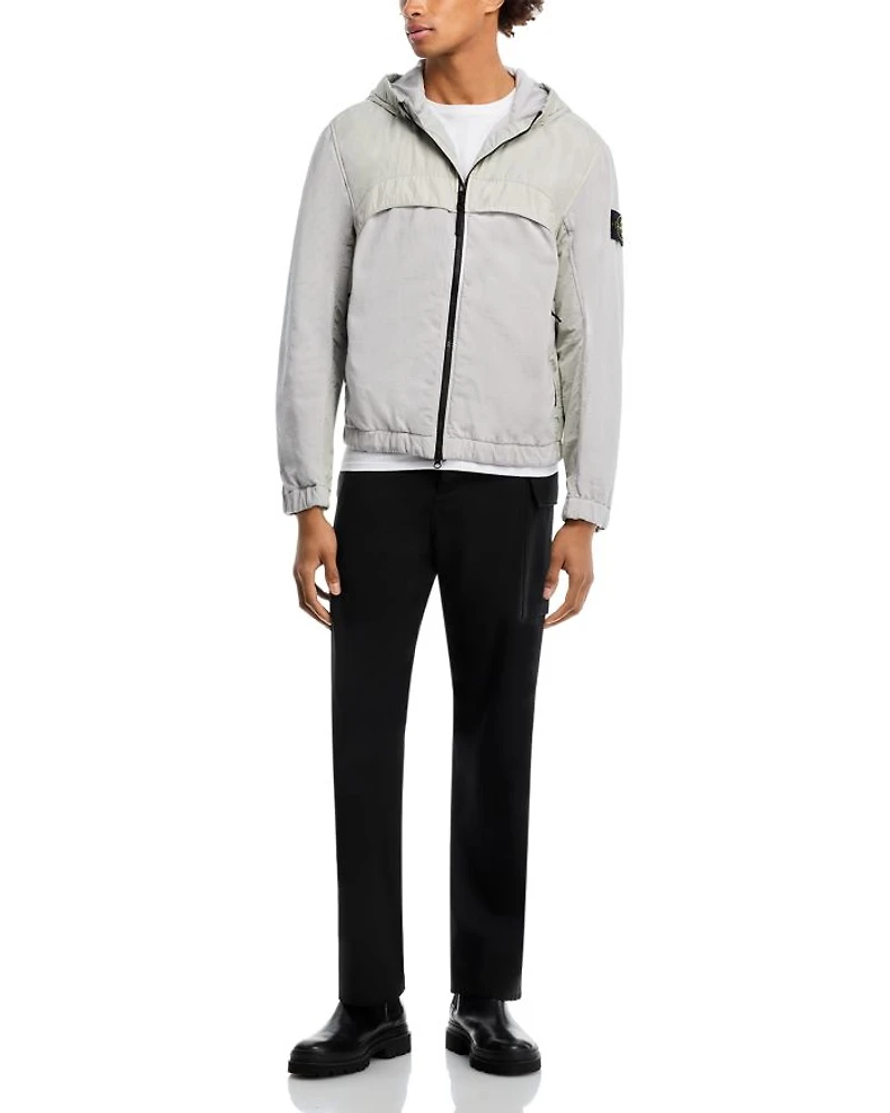 Capospalla Mixed Media Hooded Jacket
