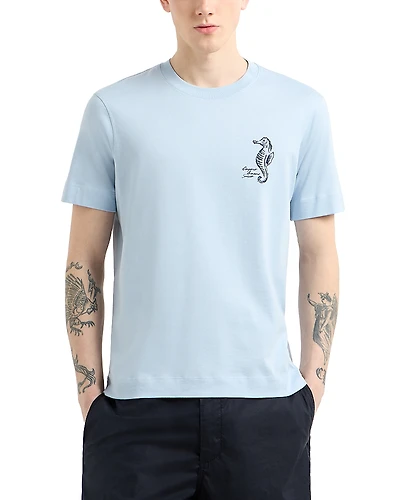 Emporio Armani Short Sleeve Embroidered Tee