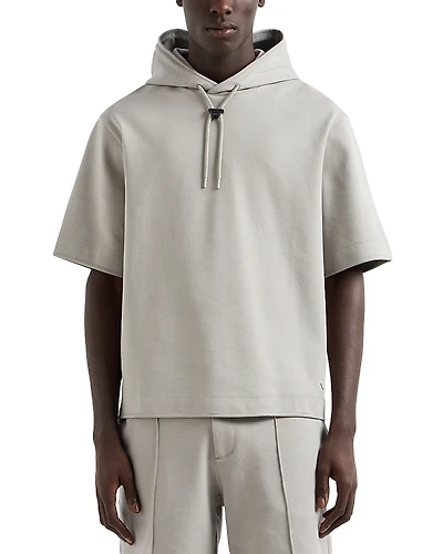 Emporio Armani Textured Short Sleeve Sweatshirt