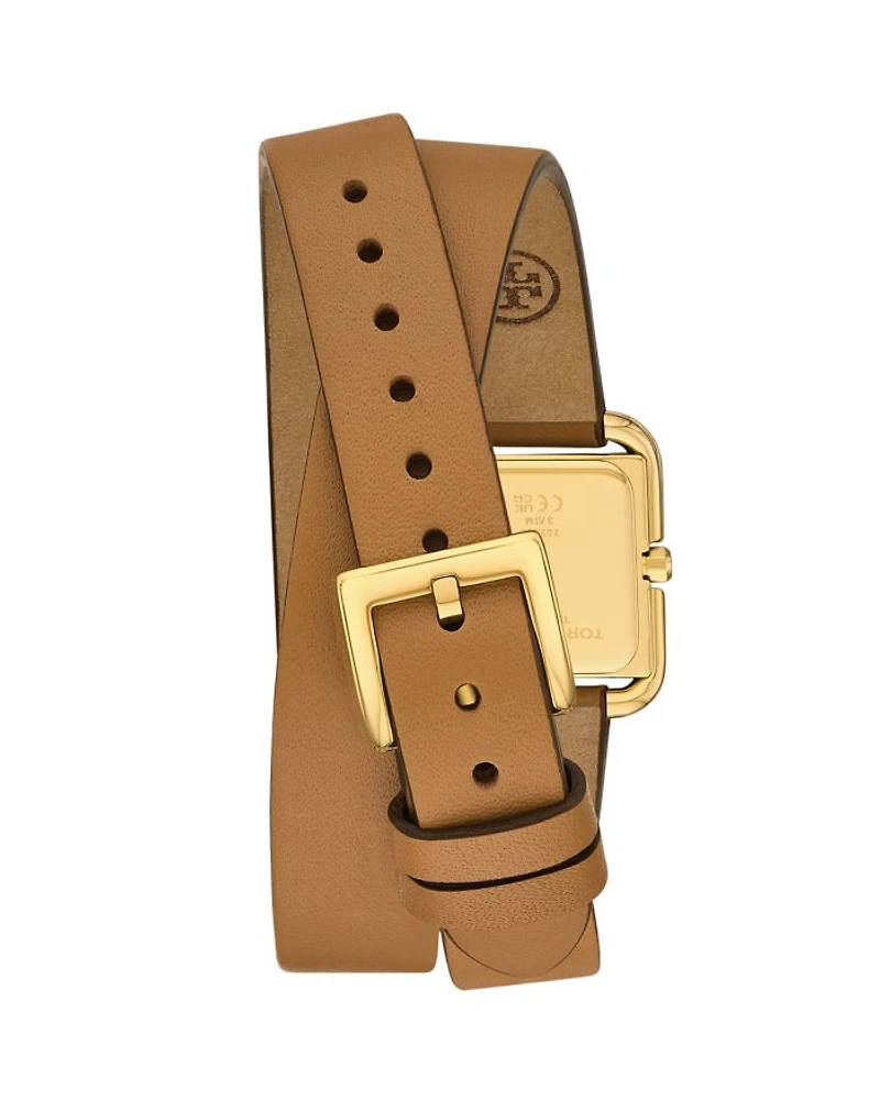The Small Kira Double Wrap Leather Watch, 18mm x 18mm