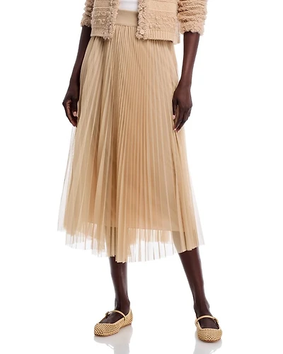 Pleated Tulle Skirt