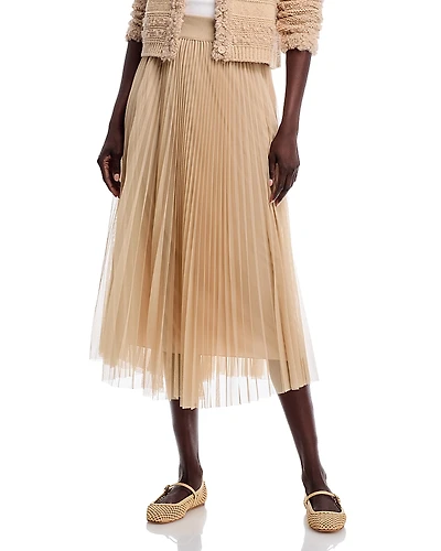Fabiana Filippi Pleated Tulle Skirt