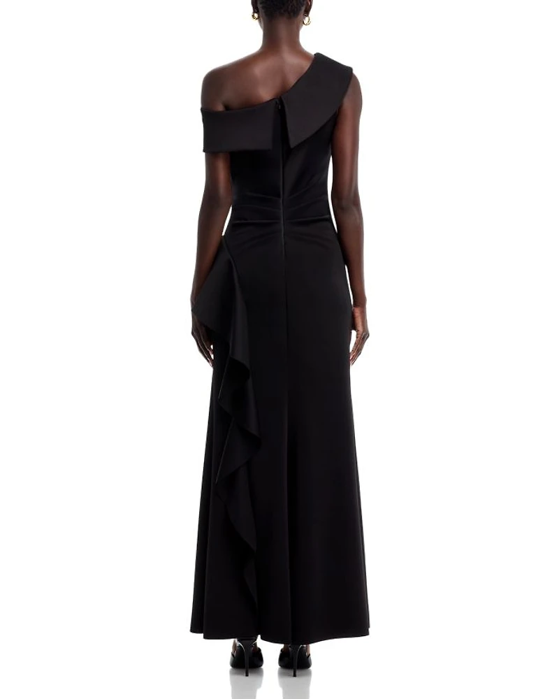 One Shoulder Ruffled Dress