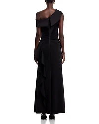 One Shoulder Ruffled Dress